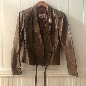 Vintage Leather Mocha Jacket